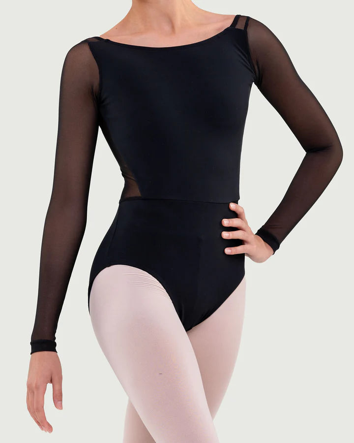 Bullet Pointe Adult Mesh Sleeve Leotard