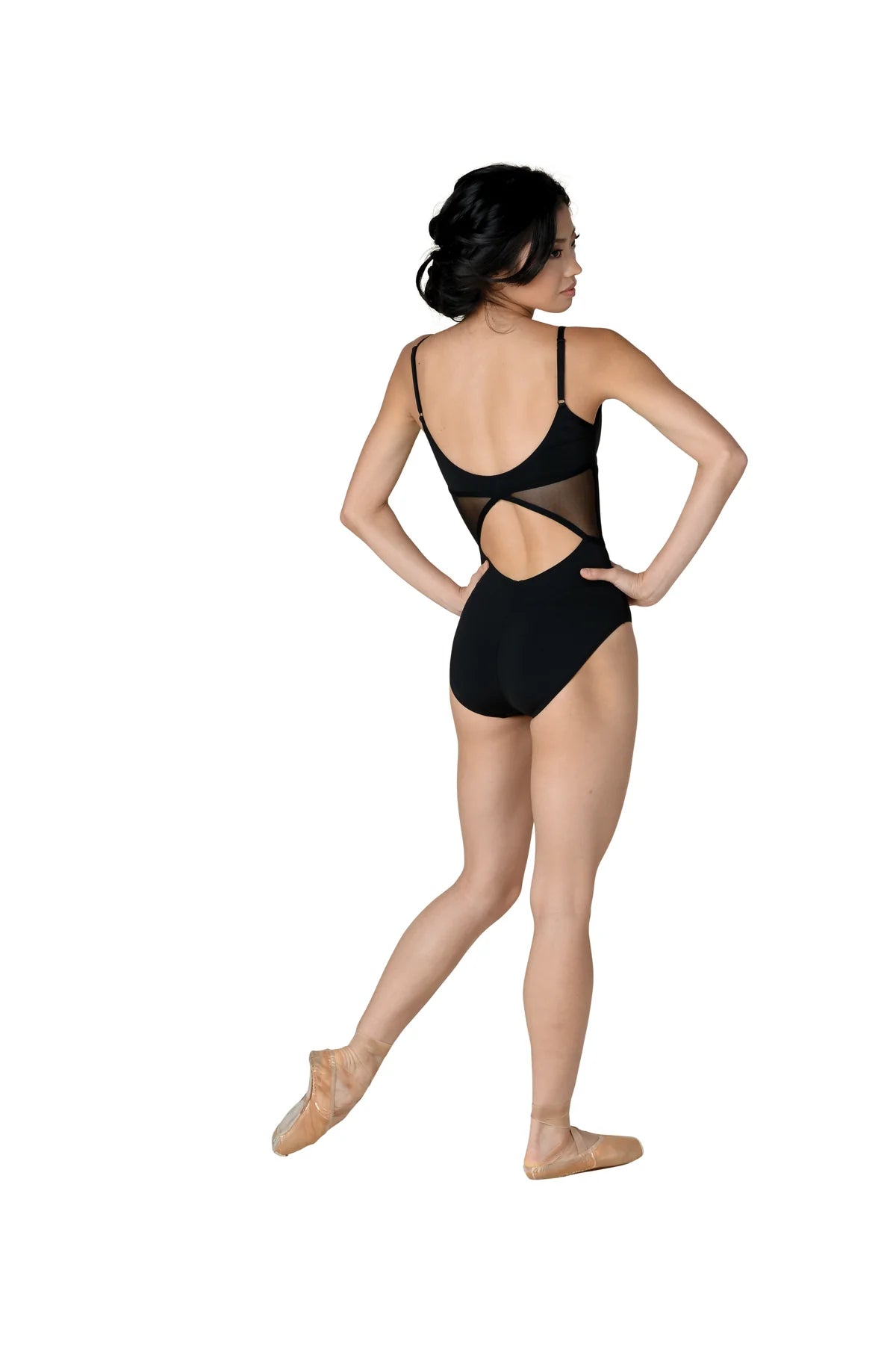 DanzNMotion Alexis Camisole w/ Mesh Insert adult Leotard