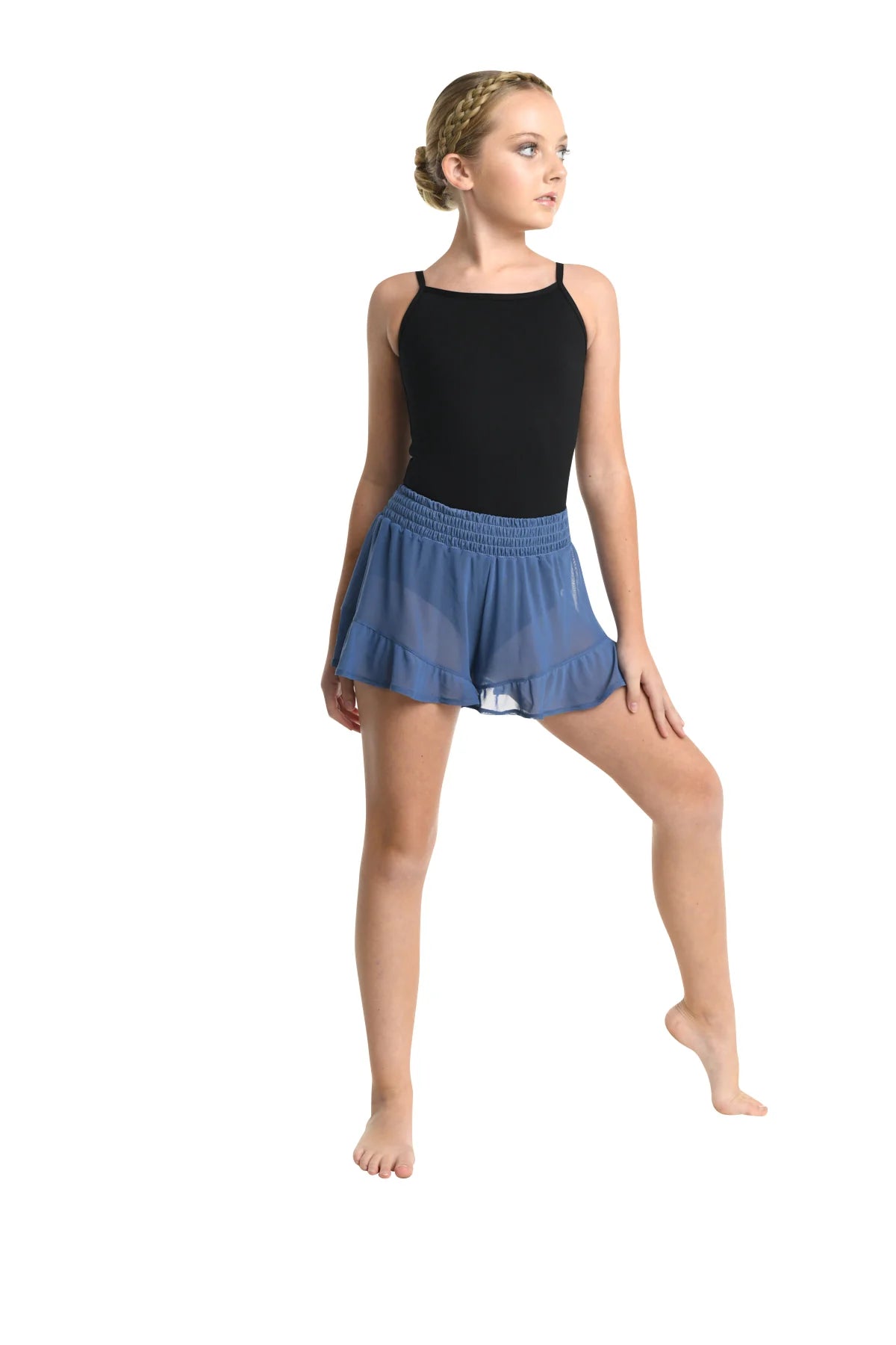 DanzNMotion Kids Lyric Mesh Short
