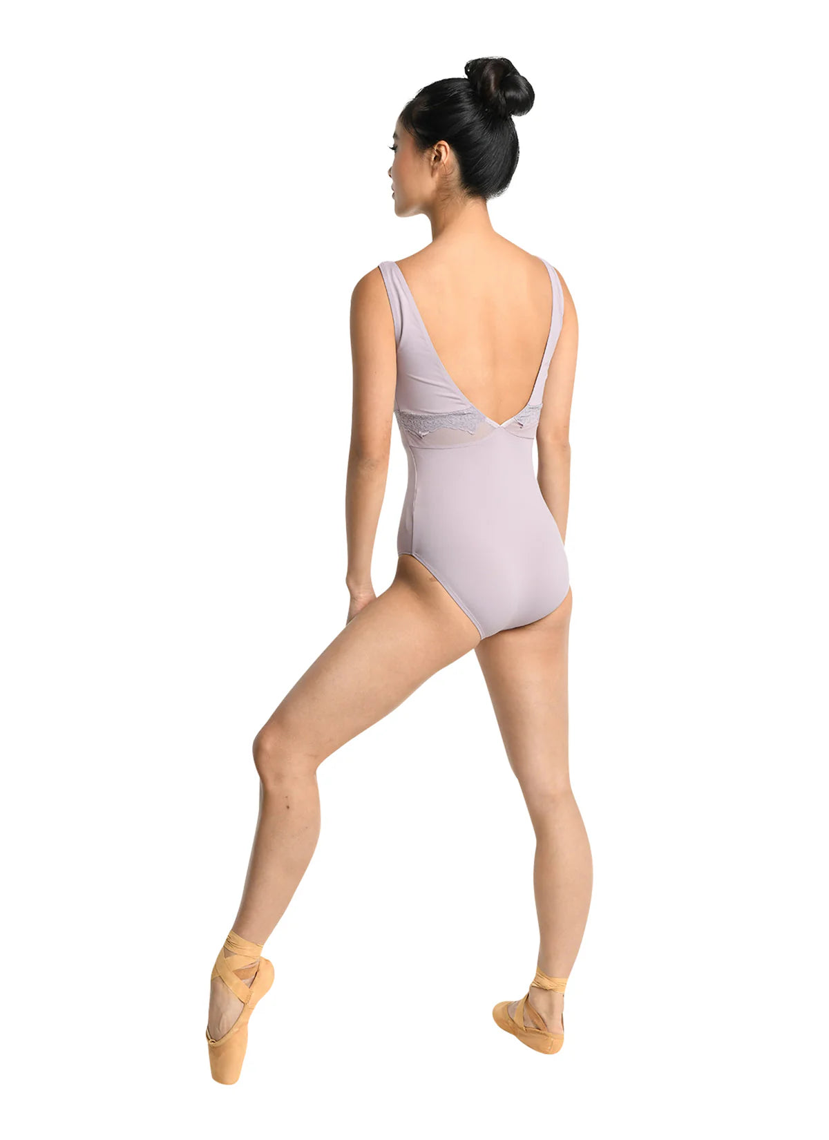 DanzNMotion Adult Chanel Tank Scallop Lace Leotard