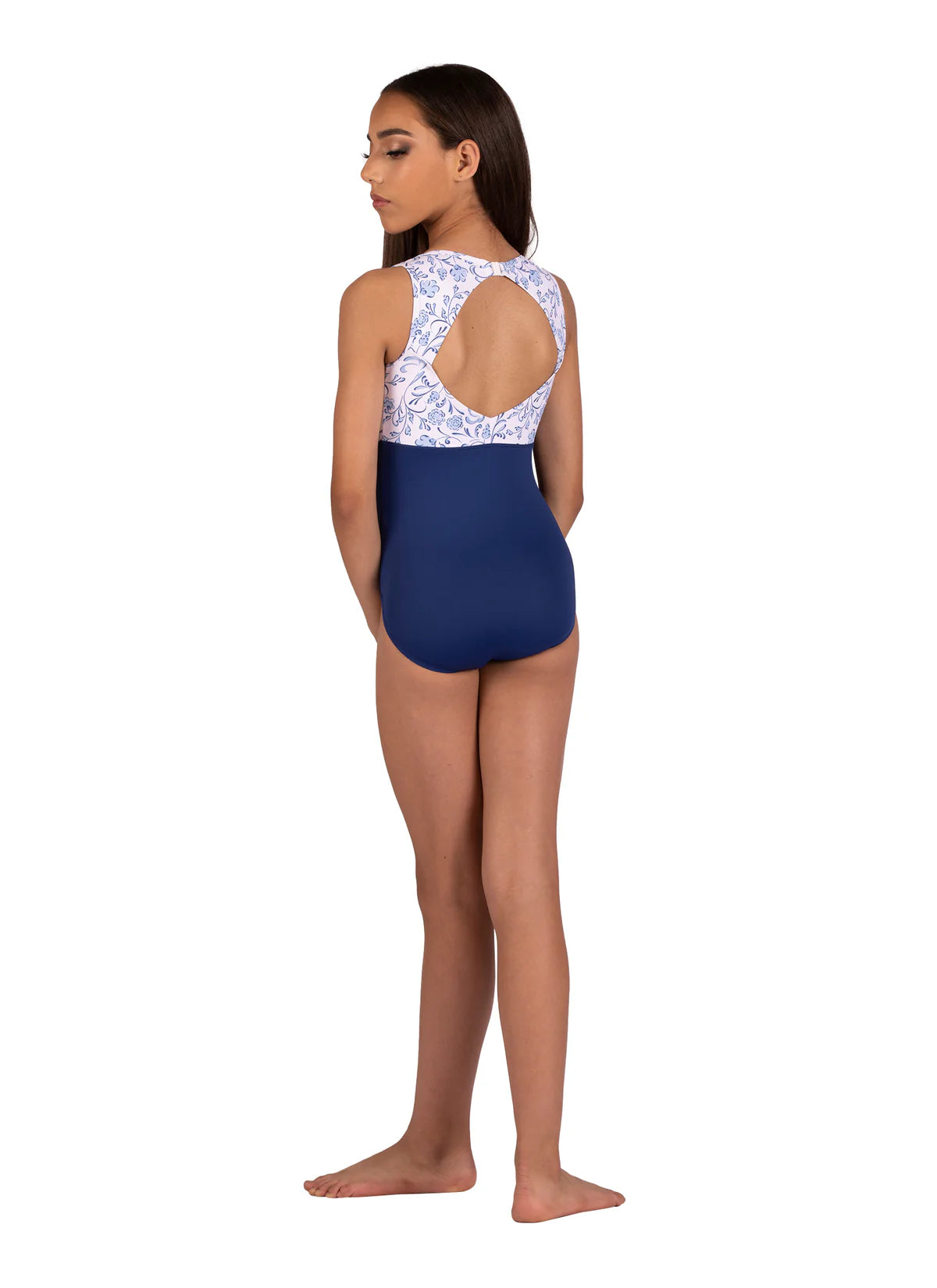 DanzNMotion Kids Floral Tank Leotard