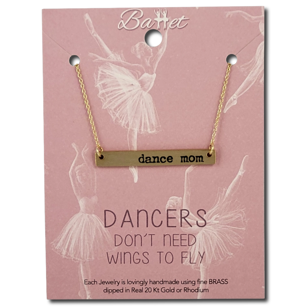 Thank You Very Much Dance Bar Necklace