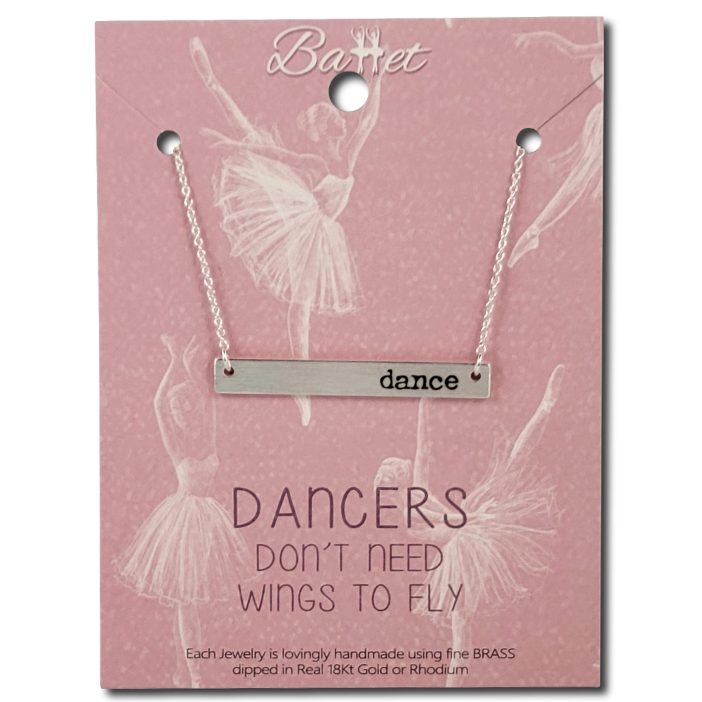 Thank You Very Much Dance Bar Necklace