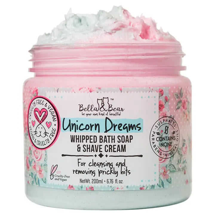 Bella & Bear Unicorn Dream Whipped Bath Soap & Shave Cream