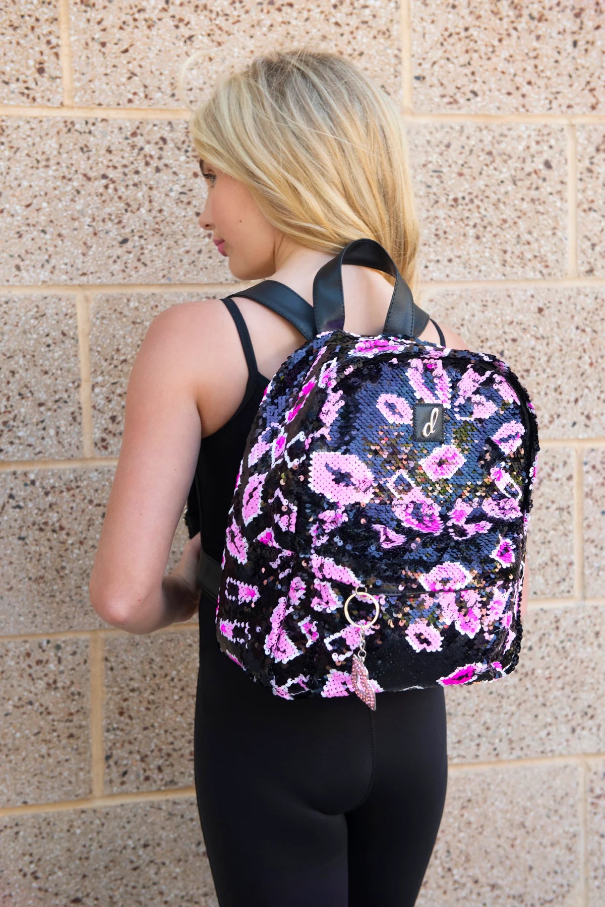 DanzNMotion Lipstick Sequin Backpack
