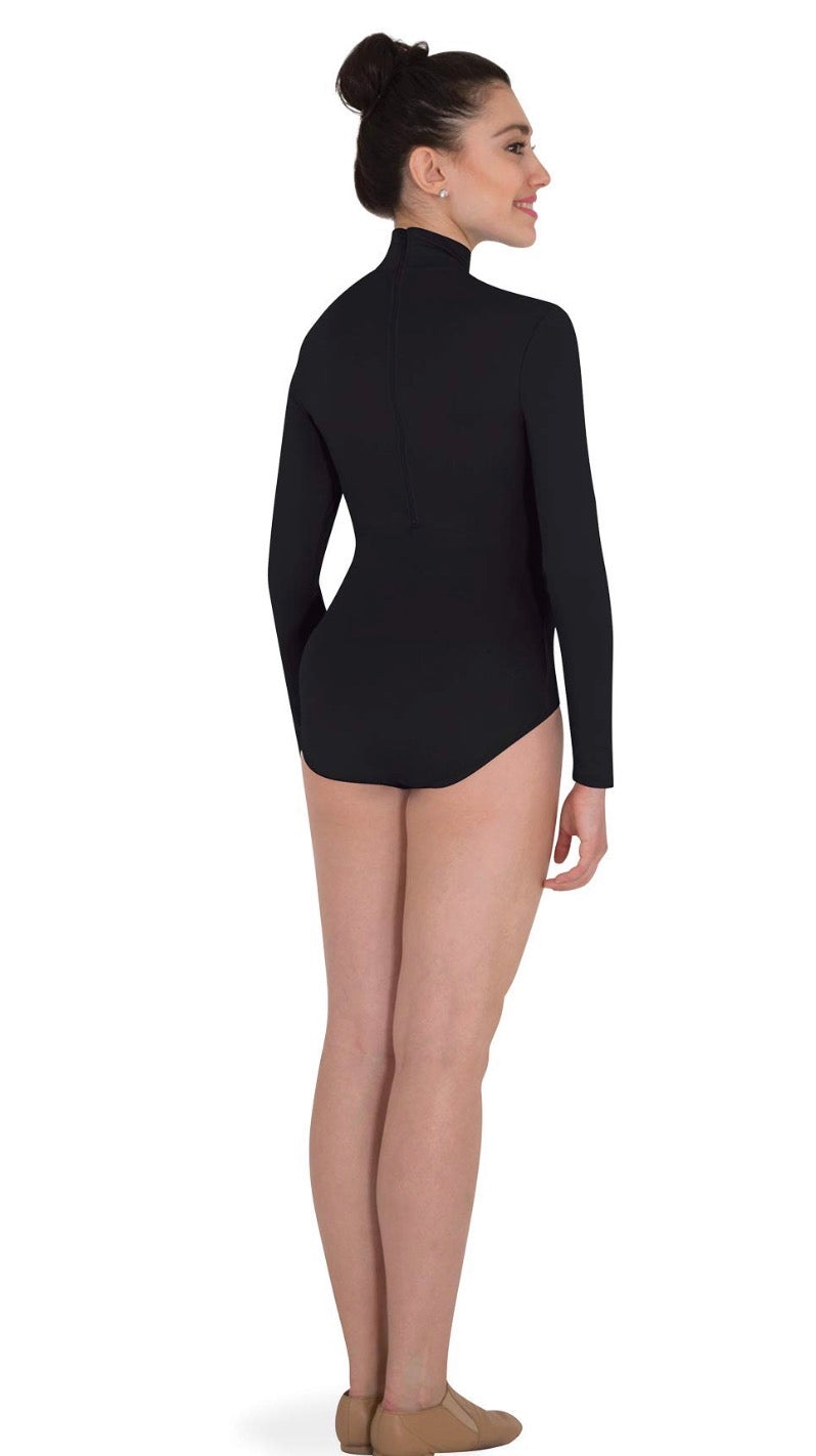 ProWEAR Women’s Zip Back Mock Turtleneck Leotard