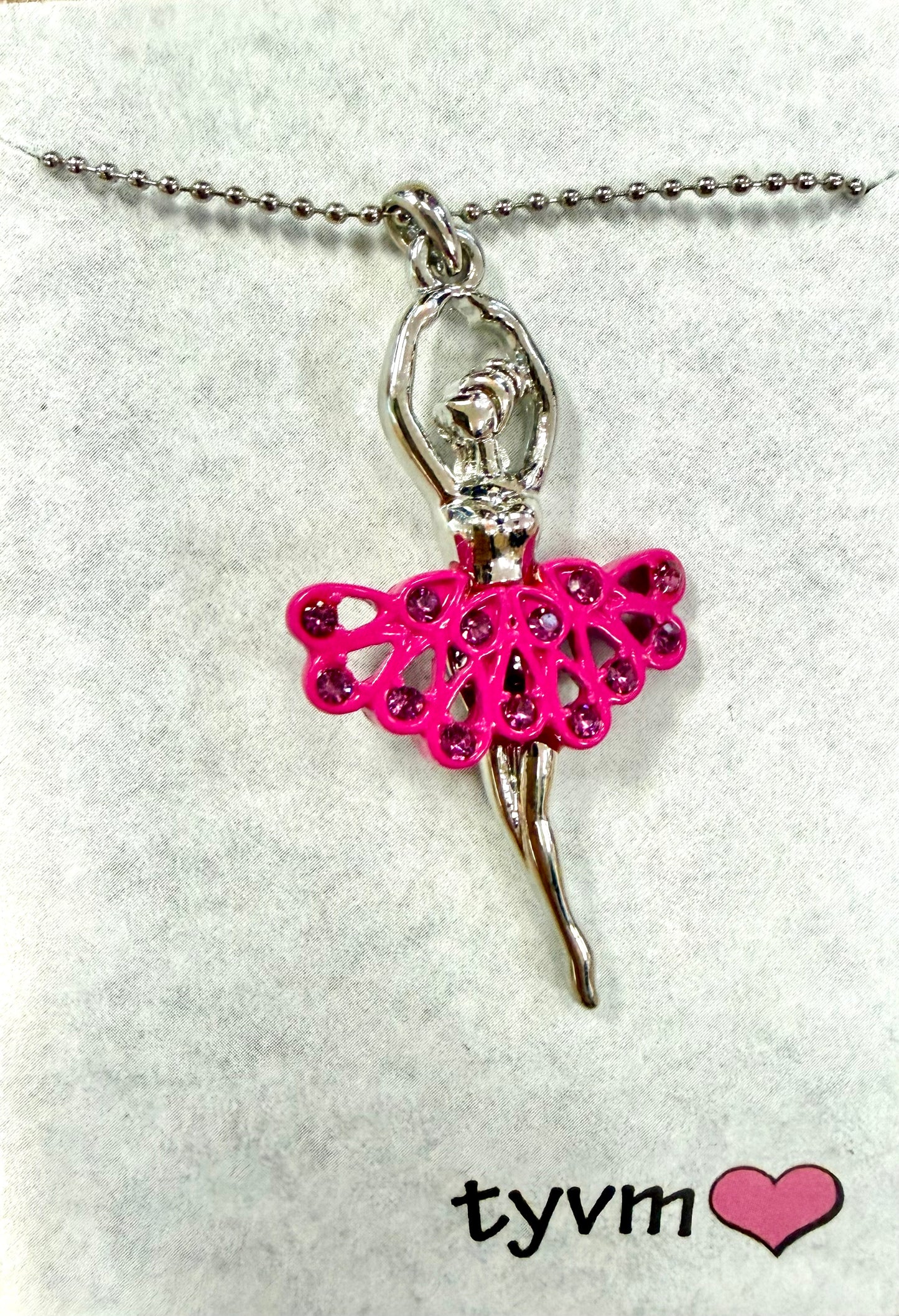 TYVM Enamel Ballerina Necklace