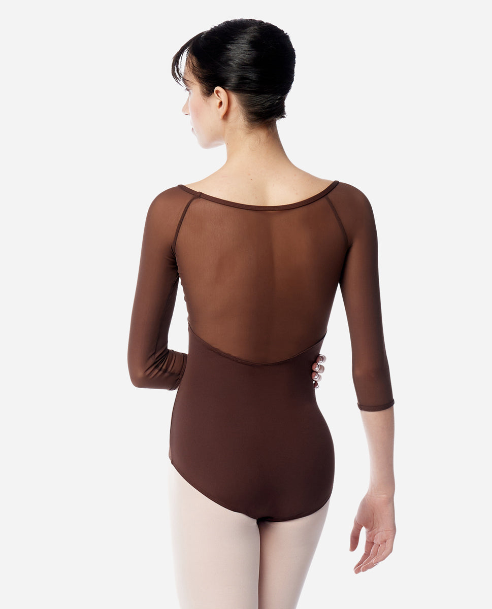 Lulli womens 3/4 Raglan Sleeve Leotard Ayla