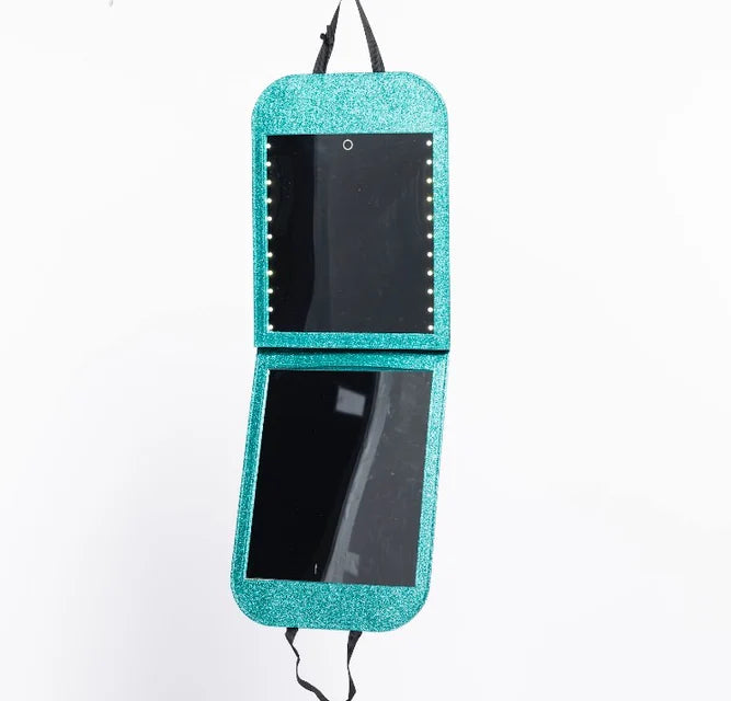 Glam R Gear Double Folding LED Mirror