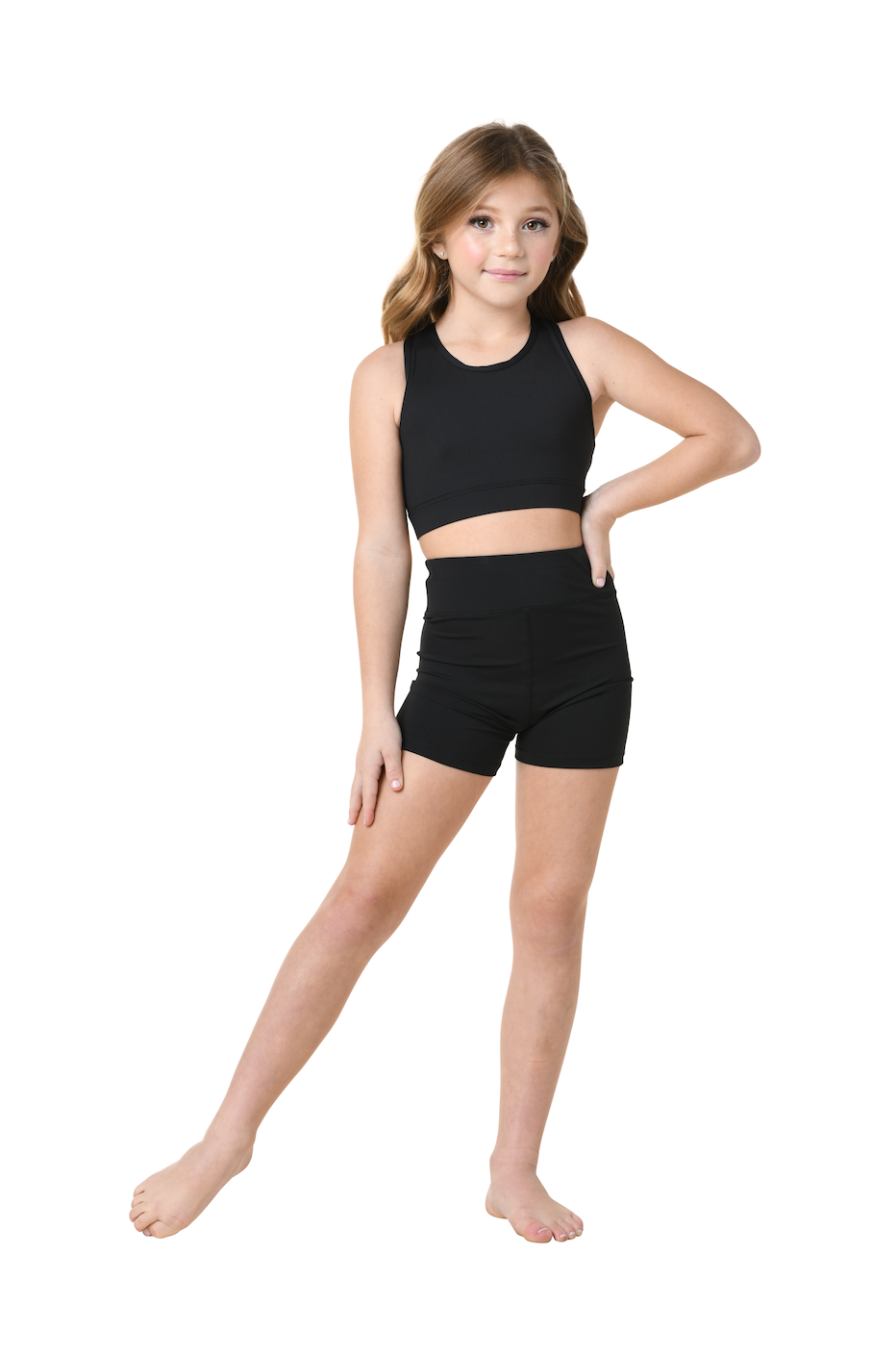 New High Waisted Shorts For Kids DanznMotion Kids High Waisted