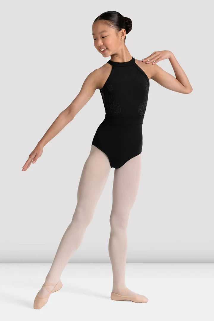 Bloch Girls Kiki Floral Halterneck Leotard