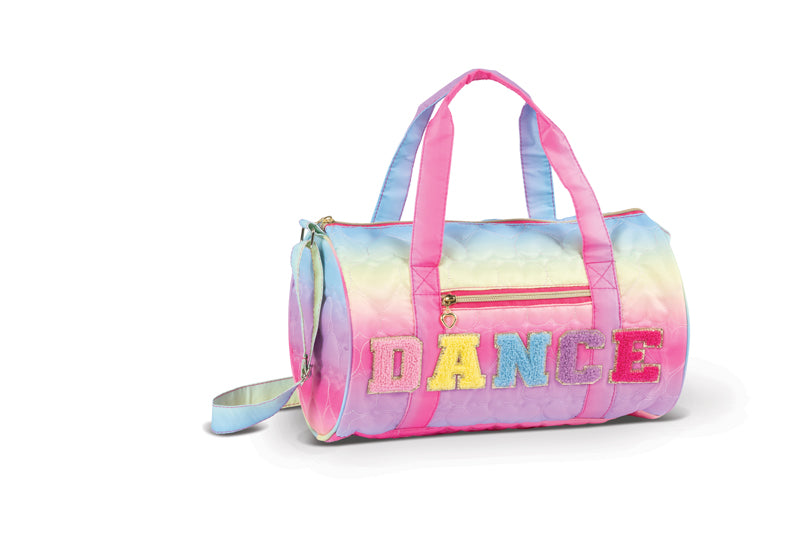 DanzNMotion Quilted Heart Rainbow Duffle