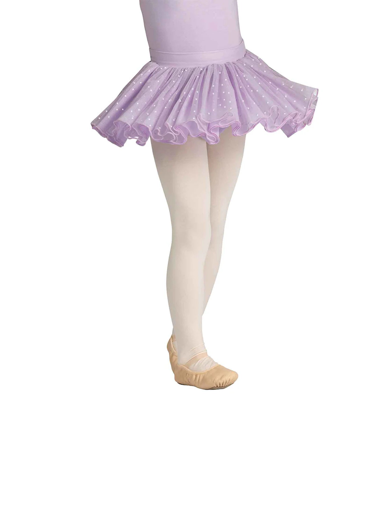 DanzNMotion Kids Carmen Triple Tier Polka Dot Skirt