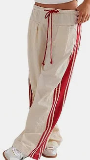 Rosa Clothing Womens Wide Leg relaxed Fit Pant W/ Drawstring