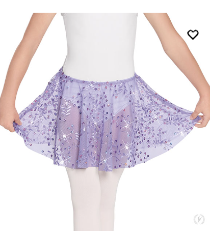 Eurotard Sequin Mesh Pull on Skirt Children