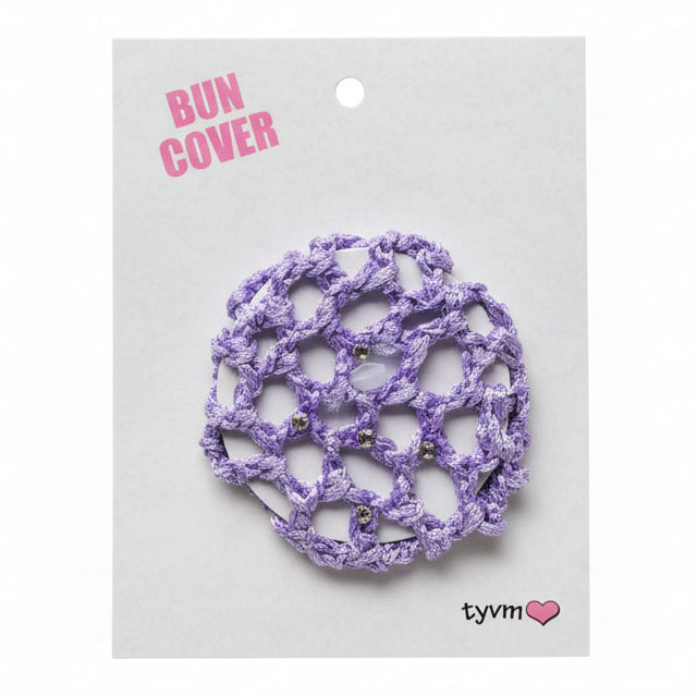 TYVM Crystal Braided Bun Cover 3”