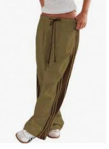 Rosa Clothing Womens Wide Leg relaxed Fit Pant W/ Drawstring