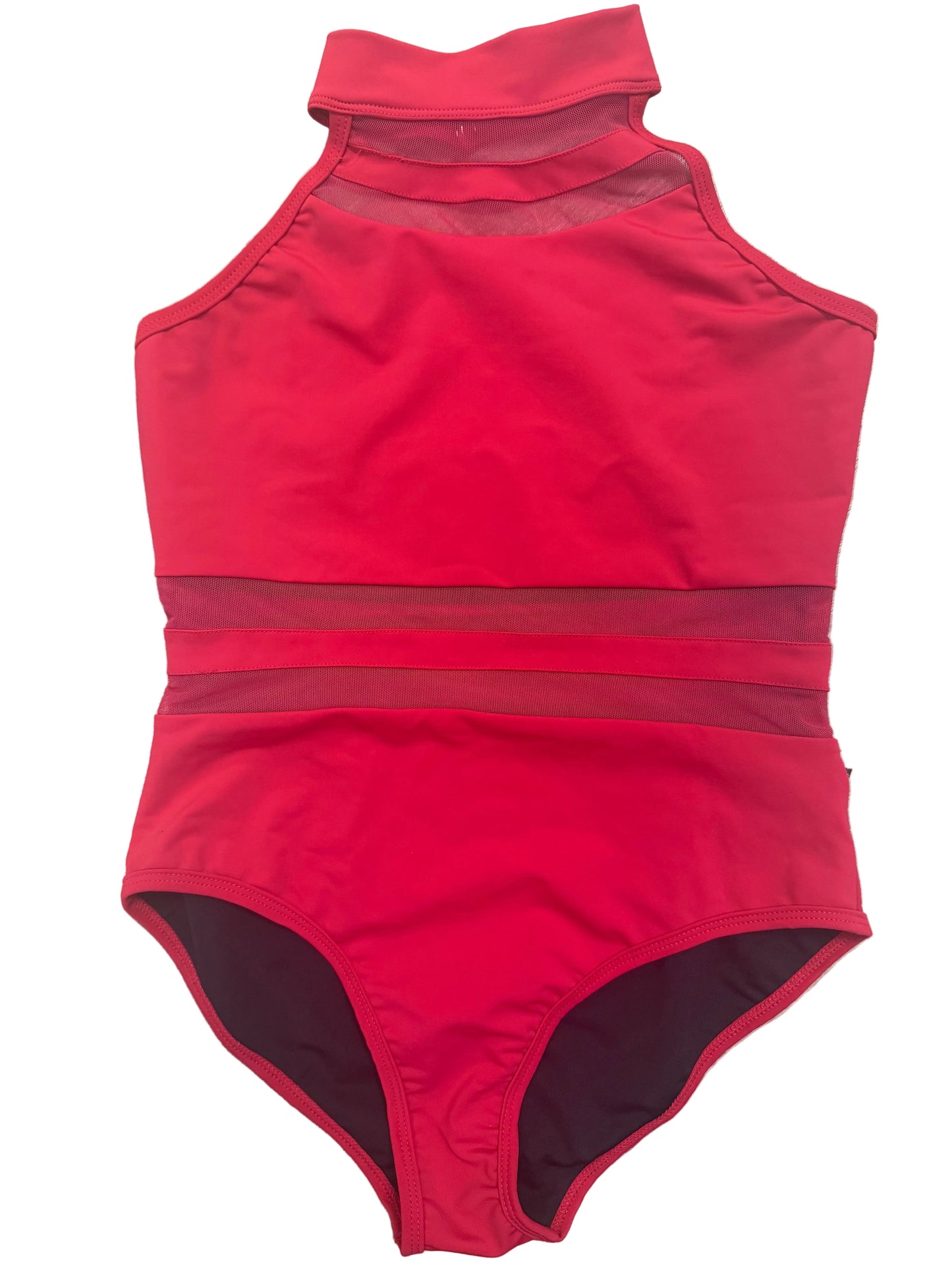 Daroch Kids Halter Leotard w/ Mesh Inserts