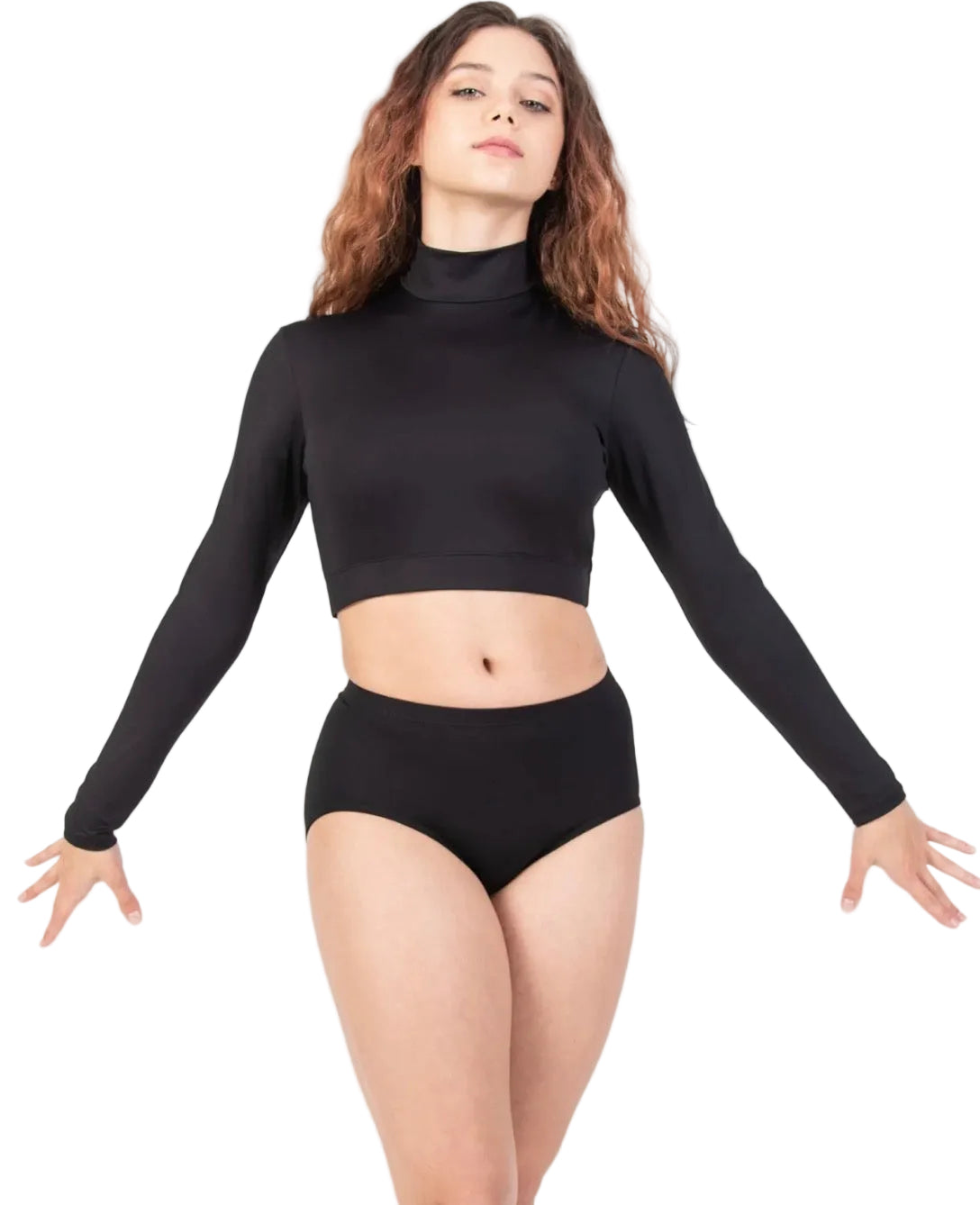 ProWEAR Women’s Long Sleeve Turtleneck Midriff Pullover