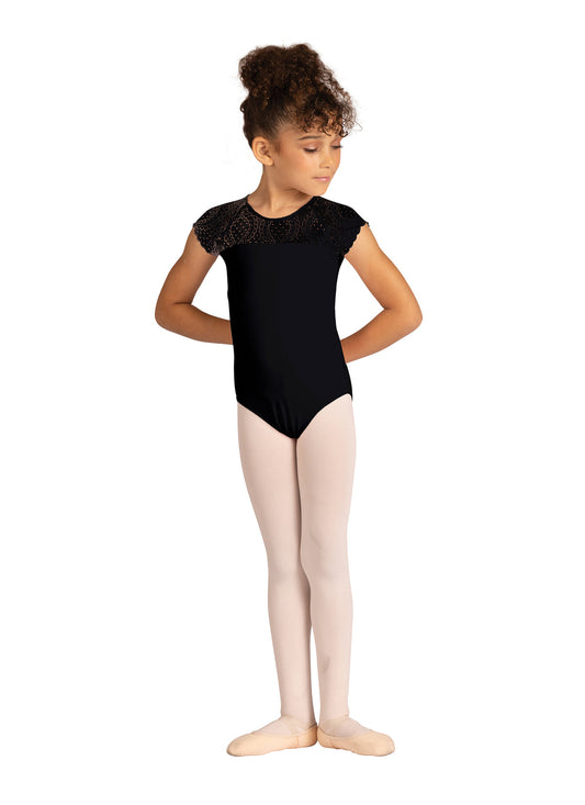 DanzNMotion Kids Audra Cap Sleeve Leotard