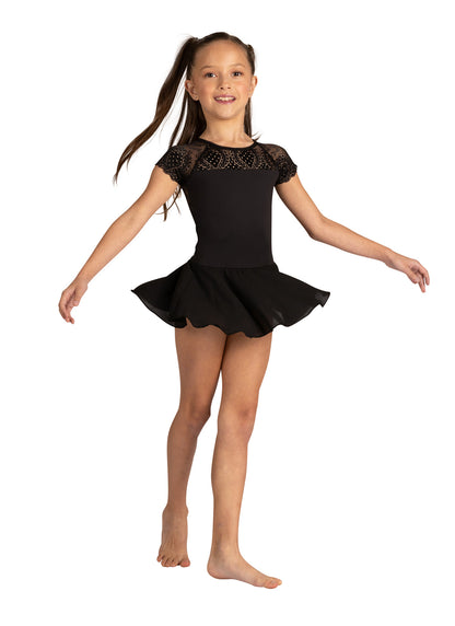 DanzNMotion kids Audrienne Cap Sleeve Dress