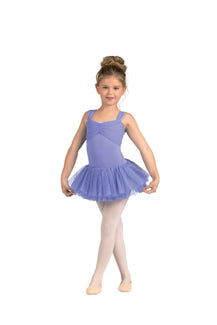 DanzNMotion Kids Mesh Overlay Sparkle Dress
