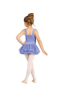 DanzNMotion Kids Mesh Overlay Sparkle Dress