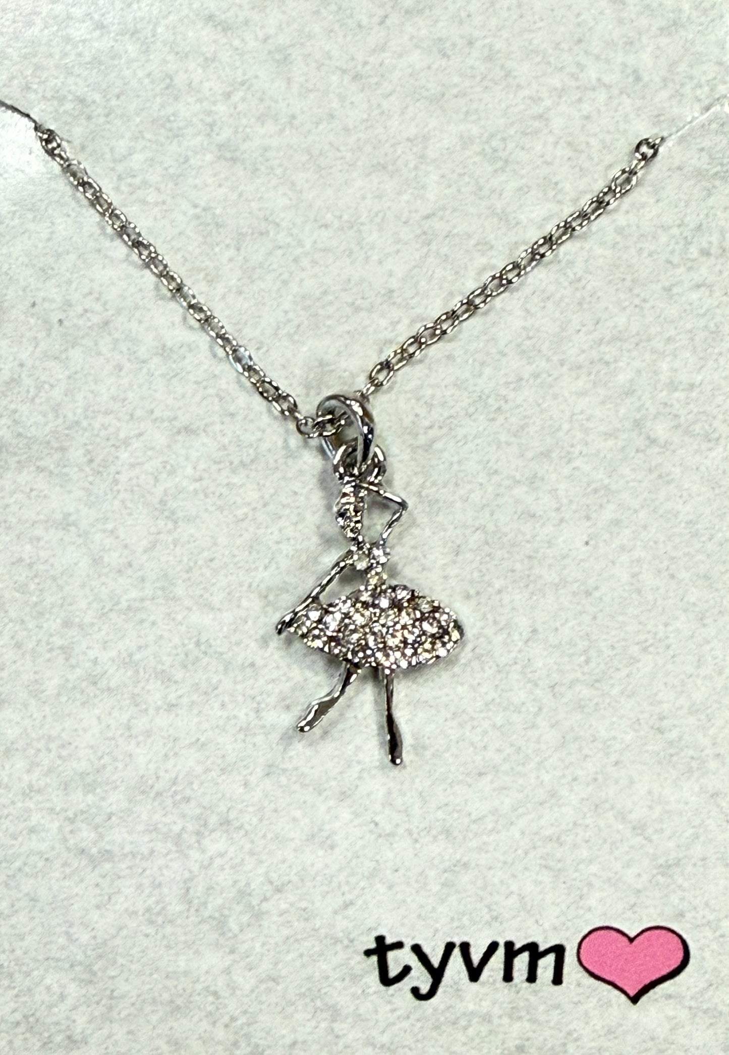 TYVM Crystal Ballerina Necklace