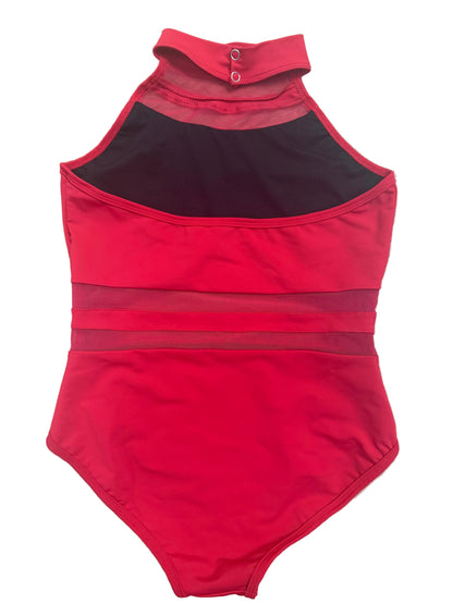 Daroch Kids Halter Leotard w/ Mesh Inserts