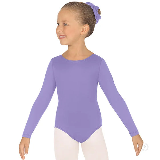 Eurotard Girls Microfiber Long Sleeve Leotard