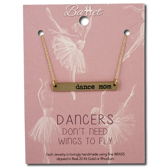 Thank You Very Much Dance Bar Necklace