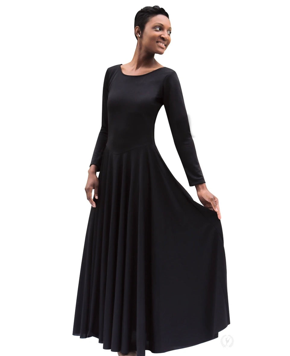 Polyester Long Sleeve Praise Dress