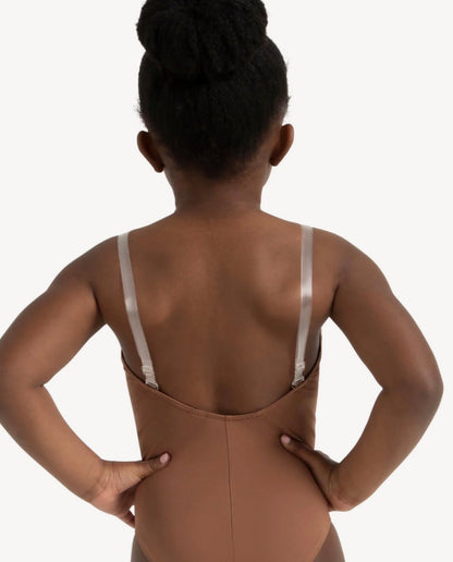 Camisole Leotard W/ Clear Adjustable Strap Children