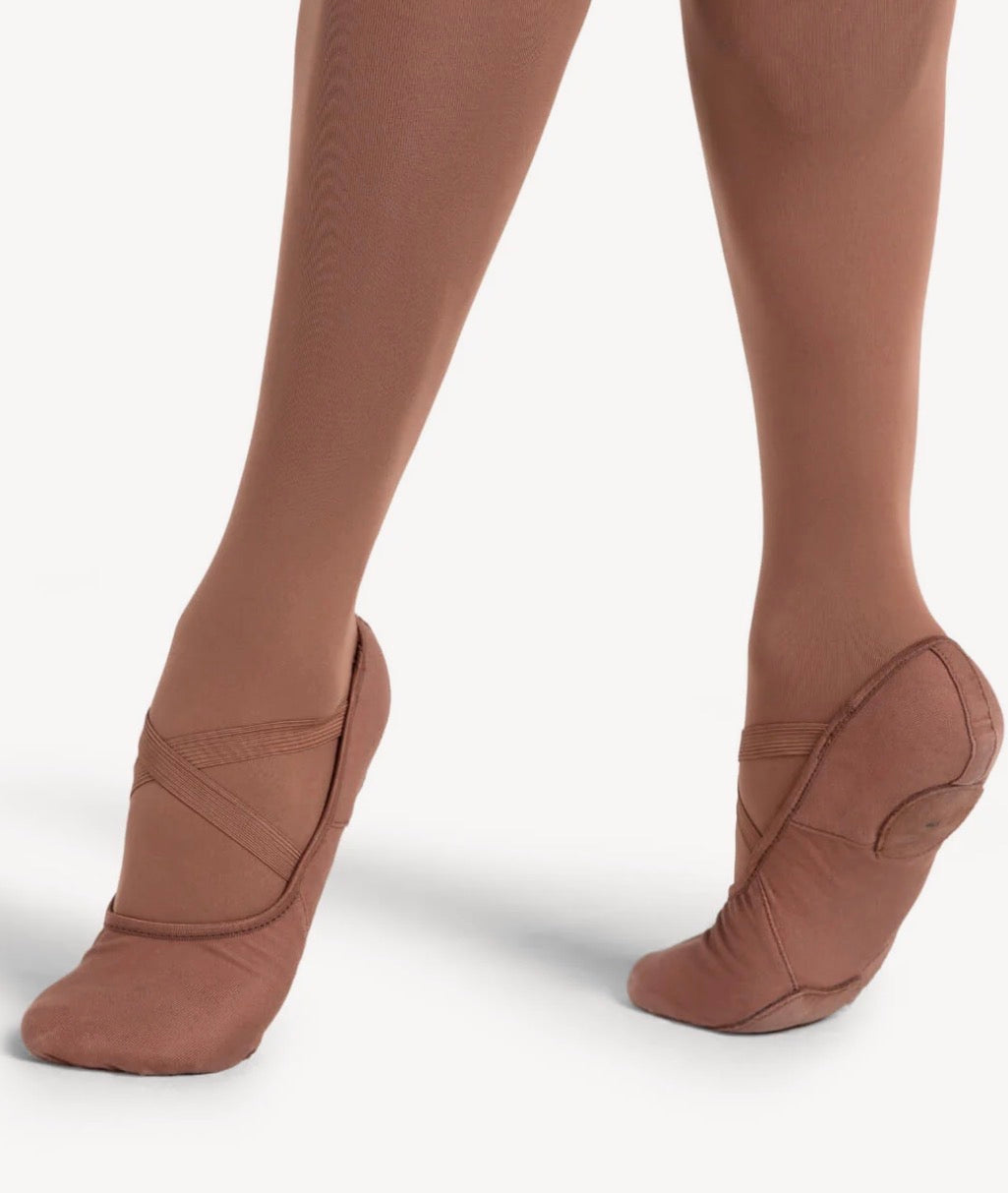 Capezio Canvas Hanami Ballet Shoe Mocha