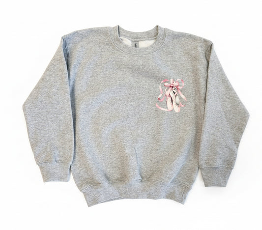 Girls Pointe Shoe Sweatshirt