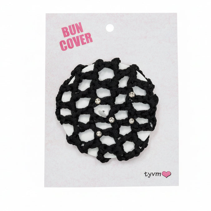 TYVM Crystal Braided Bun Cover 3”