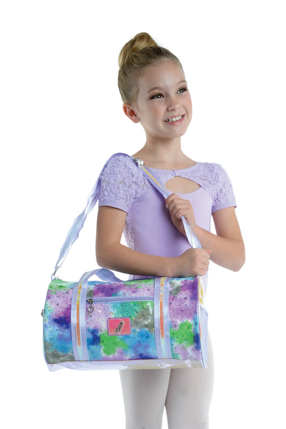 Pastel Clouds and Stars Dance Duffel