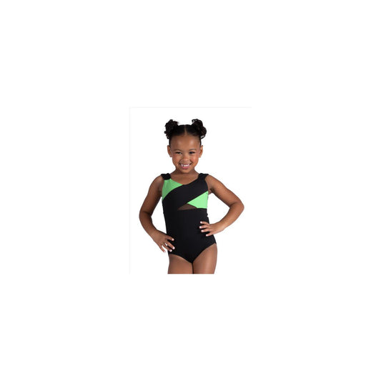 DanznMotion Kids Two-Tone Crossover Leotard