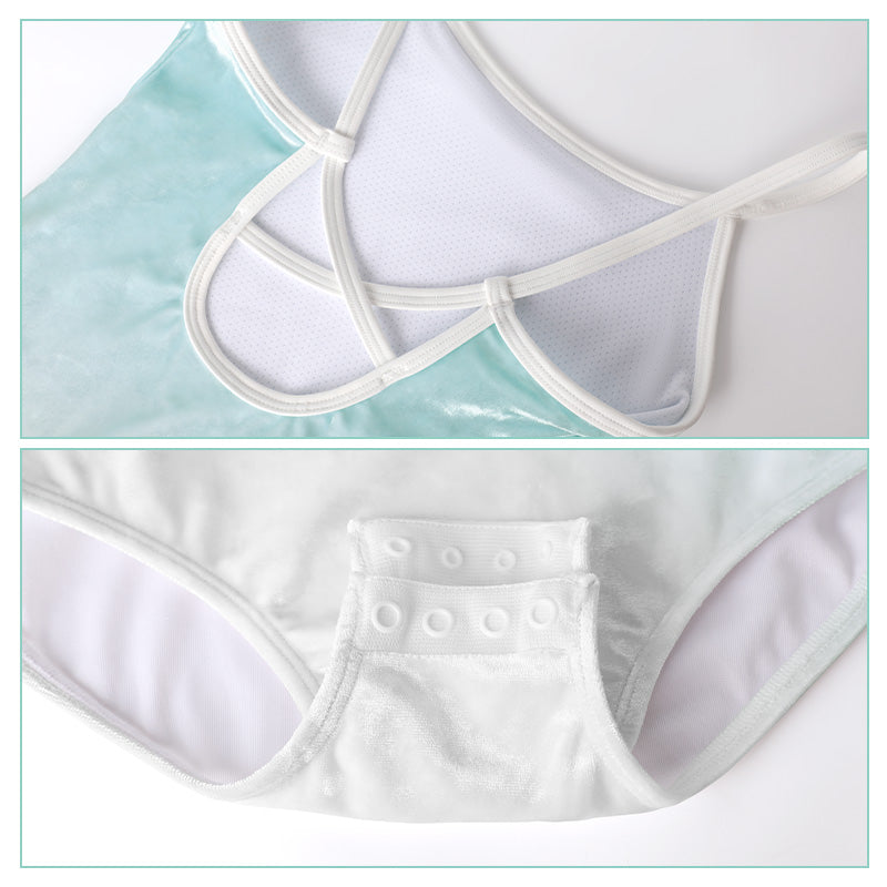 Girls Velvet Camisole Leotard
