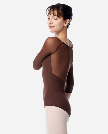 Lulli womens 3/4 Raglan Sleeve Leotard Ayla