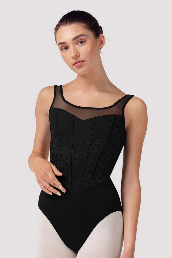 Bloch ladies Isabella Floral Scoop back Leotard