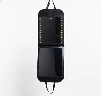 Glam R Gear Double Folding LED Mirror