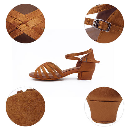 Low Heel Satin Latin Ballroom Shoe