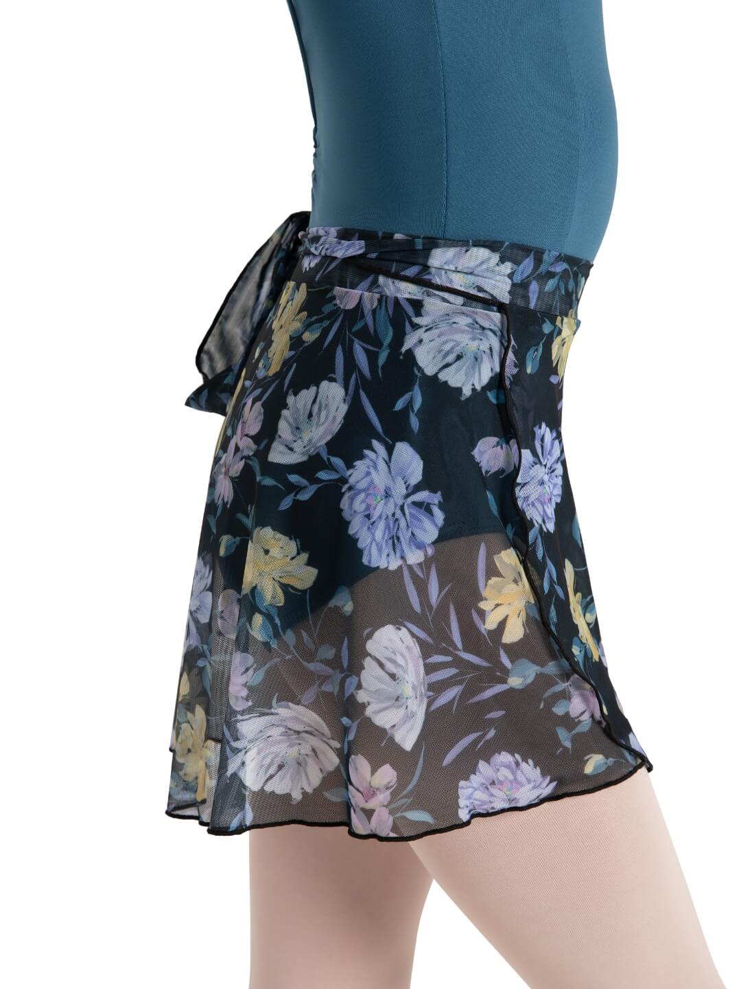 Capezio Childrens Printed Mesh Wrap Skirt
