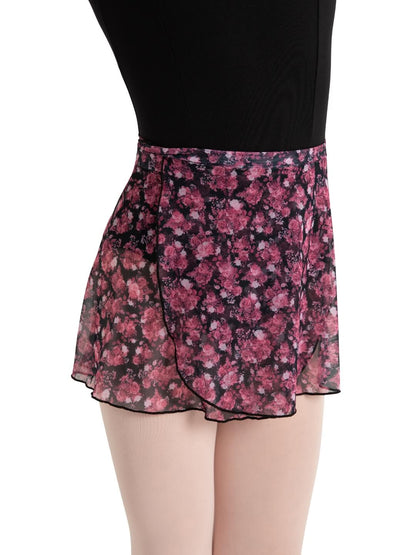 Capezio Childrens Printed Mesh Wrap Skirt