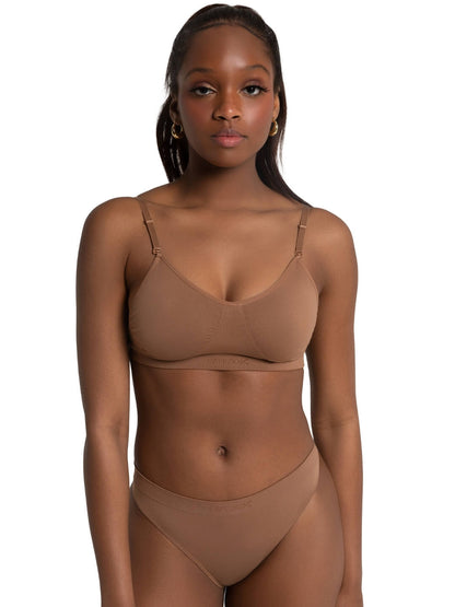 Capezio Over & Unders Clear Back Bra