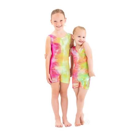 Eurotard Child Iridescent Splash Biketard Leo