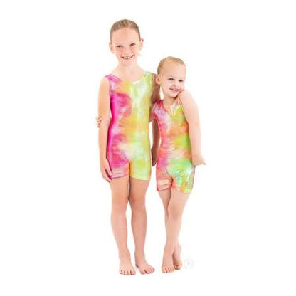 Eurotard Child Iridescent Splash Biketard Leo