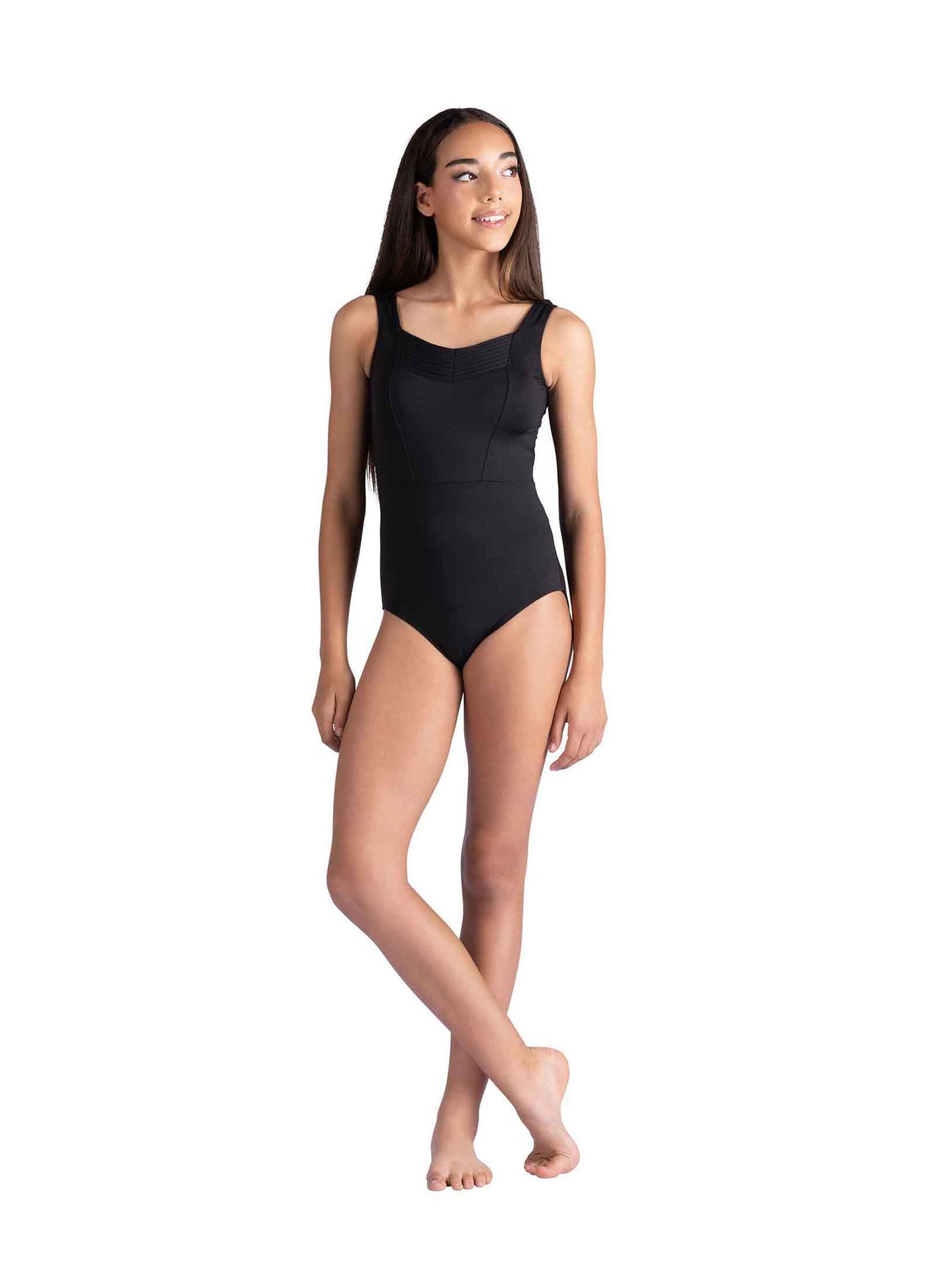 DanznMotion Kids Reese Pleated Tank Leotard
