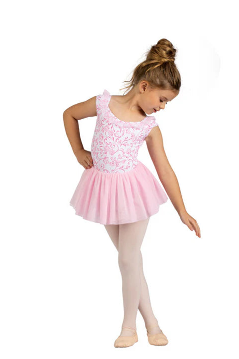 DanzNMotion Dianora Printed Kids Dress